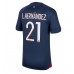 Maillot de foot Paris Saint-Germain Lucas Hernandez #21 Domicile vêtements 2023-24 Manches Courtes